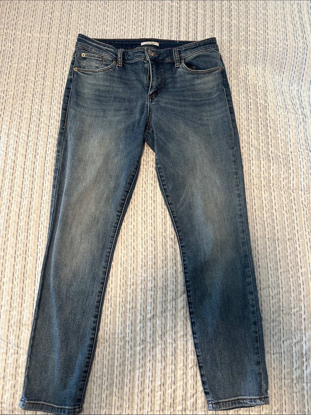 STS Blue Women's Straight Jeans in Washed Blue